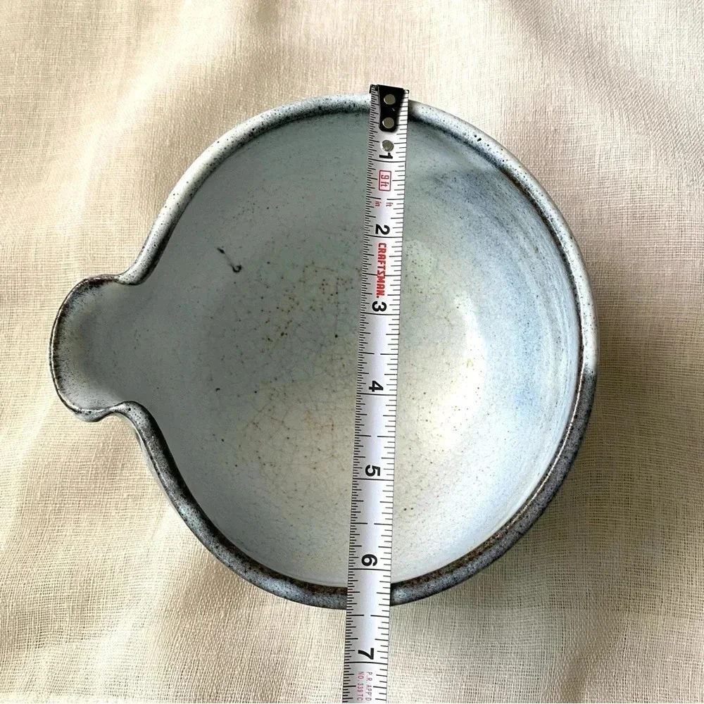 Vintage Glazed Stoneware Mixing Bowl